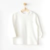 Andywawa Unisex Bebek Basic T-shirt Ekru AC24411