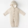 Andywawa Unisex Bebek Triko Kozmonot Tulum Bej Melanj AC24336