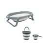 Babyjem Katlanır Banyo 3'lü Set Antrasit Art-765