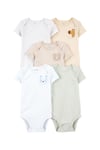 Carter's Bebek Layette 5'li Kısa Kollu Zıbın Set Renkli 1T217810