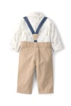 Carter's Erkek Bebek 2'li Gömlek Body Pantolon Takım Bej 1U634910