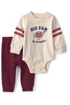 Carter's Erkek Bebek Baskılı Body Alt Takım Bordo 1W096710