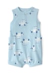 Carter's Erkek Bebek Baskılı Kısa Tulum Mavi 1U592910
