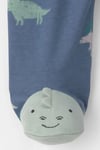 Carter's Erkek Bebek Dinozorlu Fermuarlı Patikli Tulum İndigo 1V707410