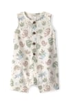 Carter's Erkek Bebek Düğmeli Kısa Tulum Bej 1U590510