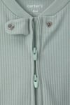 Carter's Erkek Bebek Layette 2'li Fermuarlı Patikli Tulum Set Yeşil 1V480710