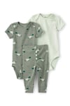 Carter's Erkek Bebek Layette 3'lü Zıbın Takım Yeşil 1U620710