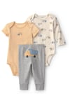 Carter's Erkek Bebek Layette 3'lü Zıbın Alt Takım Sarı 1V420010