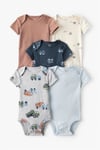 Carter's Erkek Bebek Layette 5'li Body Set Renkli 1T921710