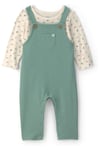 Carter's Erkek Bebek Layette Uzun Kollu Tişört Salopet Takım Yeşil 1V410510