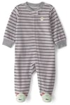 Carter's Erkek Bebek Polar Fermuarlı Patikli Tulum Gri 1W112310