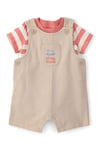 Carter's Erkek Bebek Tişört Salopet Takım Bej 1U710210