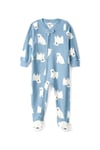 Carter's Erkek Çocuk Baskılı Polar Tulum Mavi 2T547810