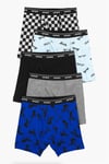 Carter's Erkek Çocuk Desenli 5'li Boxer Set Siyah 3T728610