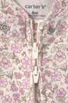 Carter's Kız Bebek 2'li Fermuarlı Patikli Tulum Lila 1V322010
