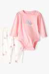 Carter's Kız Bebek Baskılı Body Pantolon Pembe 1T549210