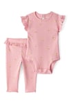 Carter's Kız Bebek Body Pantolon Takım Pudra 1U270010