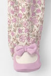 Carter's Kız Bebek Çiçekli Fermuarlı Patikli Tulum Lila 1V707210