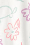 Carter's Kız Bebek Desenli Patikli Uyku Tulumu Krem 1U854610