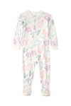 Carter's Kız Bebek Desenli Patikli Uyku Tulumu Krem 1U854610