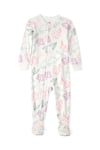 Carter's Kız Bebek Desenli Patikli Uyku Tulumu Krem 1U854610