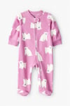 Carter's Kız Bebek Desenli Polar Tulum Pembe 1T612810