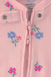 Carter's Kız Bebek Fermuarlı Patikli Tulum Pembe 1W136410