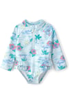 Carter's Kız Bebek Güneş Koruyucu Uzun Kollu Mayo Mavi 1U779510