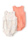 Carter's Kız Bebek Layette 2'li Kısa Tulum Set Çok Renkli 1U606810