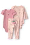 Carter's Kız Bebek Layette 3'lü Body Alt Takım Pudra 1V253610