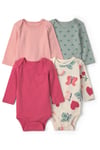 Carter's Kız Bebek Layette 4'lü Uzun Kollu Zıbın Set Renkli 1V717510