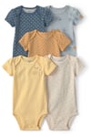 Carter's Kız Bebek Layette 5'li Kısa Kollu Zıbın Set Sarı 1V240610