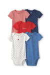 Carter's Kız Bebek Layette 5'li Zıbın Set Renkli 1U627110
