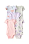Carter's Kız Bebek Layette Kısa Kollu 5'li Body Set Renkli 1T009910