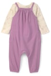 Carter's Kız Bebek Layette Uzun Kollu Tişört Salopet Takım Lila 1V405910