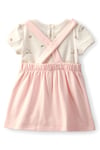 Carter's Kız Bebek Salopet Elbise Body Takım Pembe 1U616810