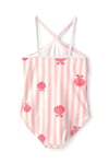 Carter's Kız Çocuk Çizgili Fırfırlı Mayo Pudra 3U614110