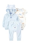 Carter's Layette Erkek Bebek 3' lü Hırkalı Set Mavi 1R039910 