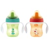 Chicco Yarı Yumuşak Uçlu Eğitim Bardağı 6 ay+(Unisex) Yeşil/Kırmızı 69213