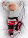 Denokids Erkek Bebek İtfaiye Body Tayt Pantolon Takım Cff-22S1-171