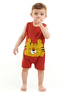 Denokids Erkek Bebek Minik Kaplan Pamuklu Yazlık Tulum CFF-23Y2-013