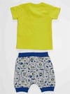 Denokids Erkek Bebek Super Dino T-shirt Pantolon Takım CFF-23Y2-023