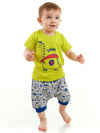 Denokids Erkek Bebek Super Dino T-shirt Pantolon Takım CFF-23Y2-023
