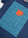 Denokids Erkek Çocuk Alfabe T-shirt Şort Takım Lacivert MS-21Y2-036