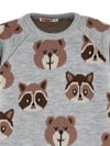 Denokids Erkek Çocuk Ayı Rakun Triko Kazak Gri CFF-25S1-065
