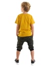 Denokids Erkek Çocuk Big Whales T-shirt Kapri Takım MS-24Y1-010