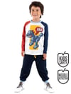 Denokids Erkek Çocuk Bricks Dino Tişört Pantolon Takım Beyaz CFF-25S1-085