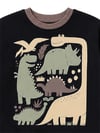 Denokids Erkek Çocuk Dinozorlu Eşofman Takımı Siyah CFF-26S1-023