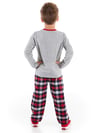 Denokids Erkek Çocuk Gülenyüz Ekose T-shirt Pantolon Takım CFF-21S1-019