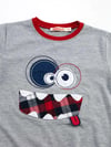 Denokids Erkek Çocuk Gülenyüz Ekose T-shirt Pantolon Takım CFF-21S1-019